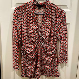 Alfani ruched v~neck